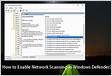 Windows Defender Fix For Windows 10 Enable Network Scannin